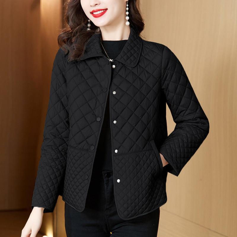 🎅Christmas Pre-sale🎁Women's Warm Button-Down Quilted Jacket With Pockets