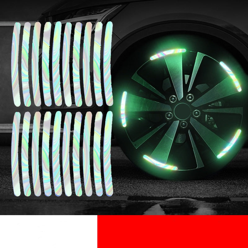 🔥2025 HOT SALE - Buy 1 Get 1 Free🔥Reflective Car Wheel Rim Stickers