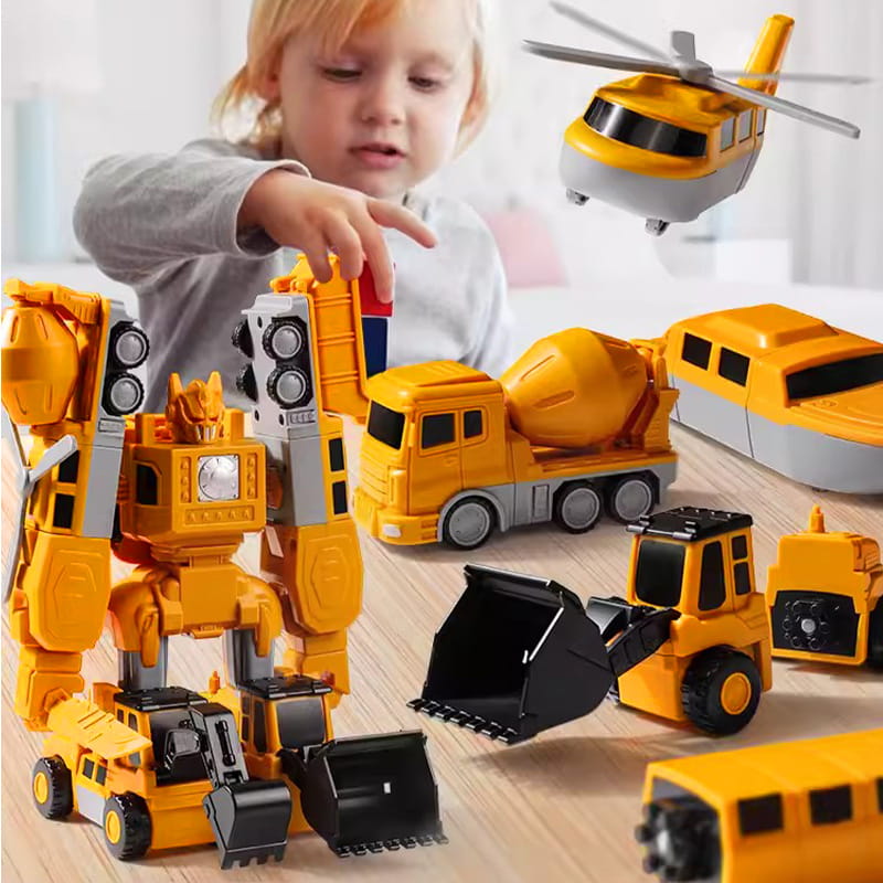 🔥Hot Sale 50% Off🔥Magnetic Transform Engineering Car Assembled Toys