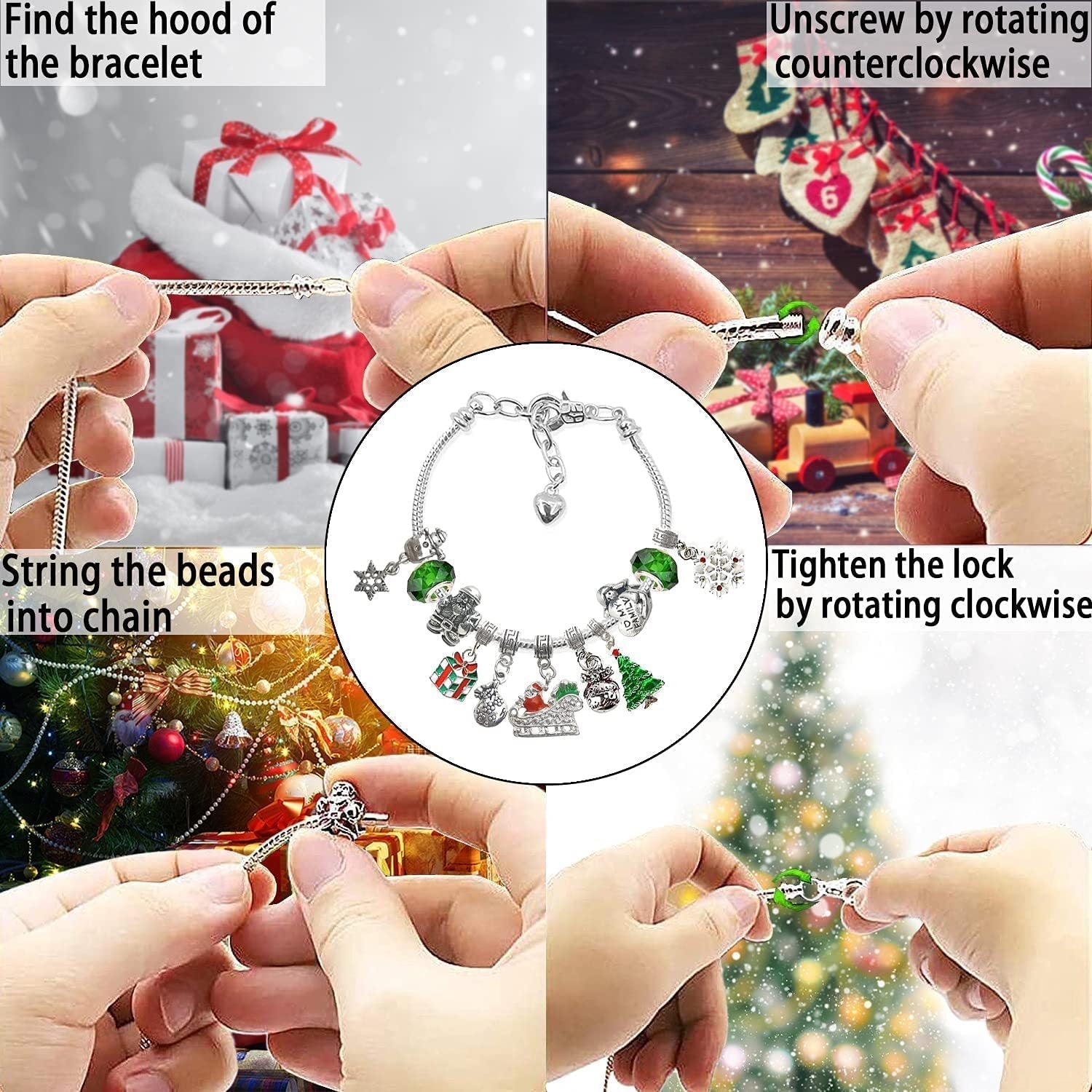 🎅Christmas Gift idea 49%OFF -🎁DIY Christmas Advent Calendar Bracelets Set