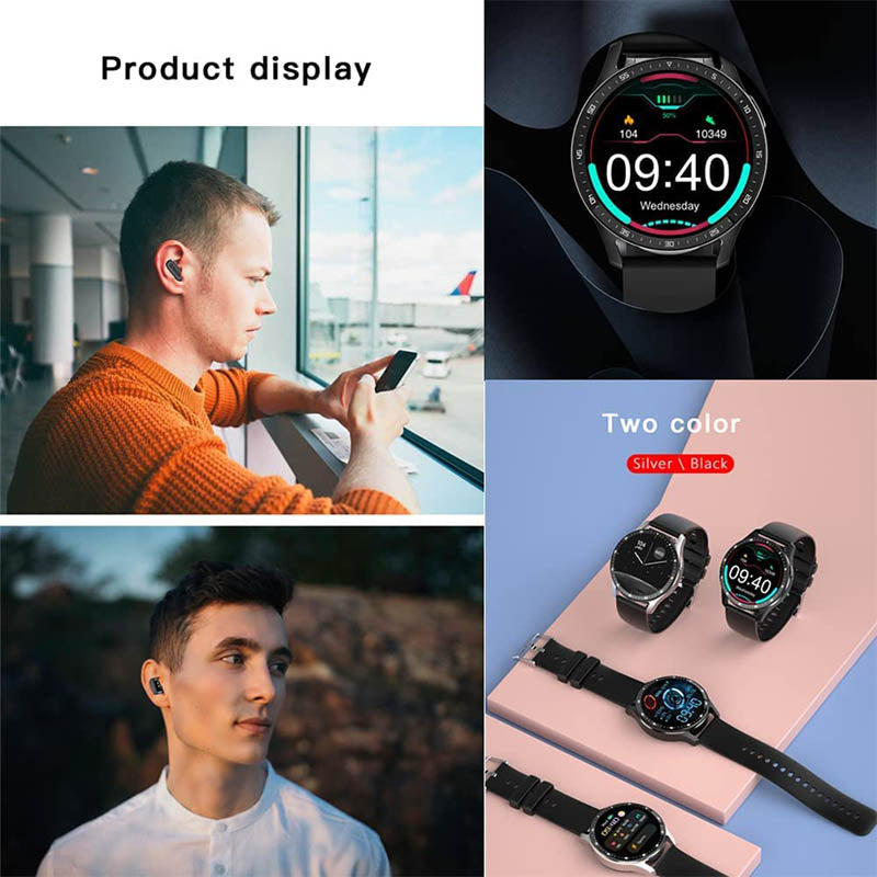 ⌚2 IN 1 SMARTWATCH WITH EARPHONES