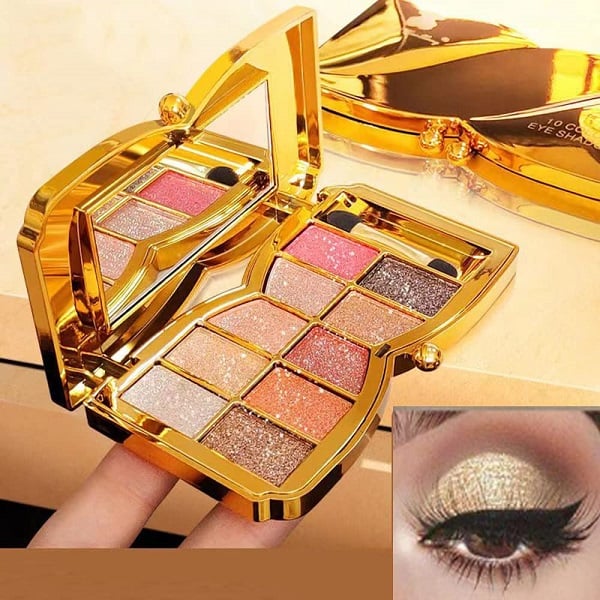 🔥Hot Sale - 60% off🔥✨10 colors glitter shimmer eyes shadow pallet