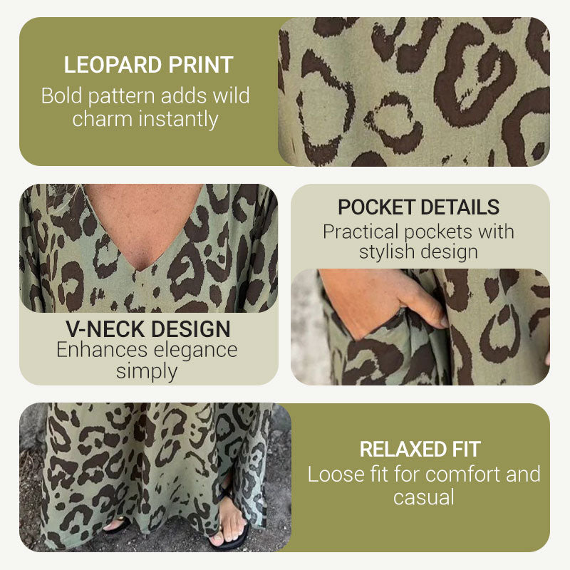 Safari Chic Leopard Dress