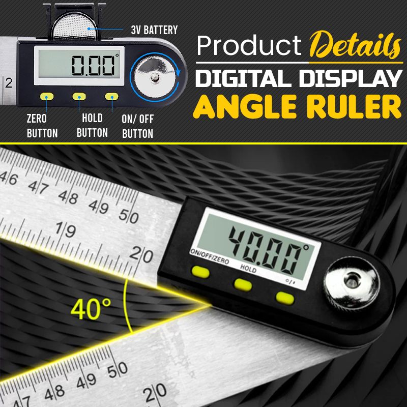 🎁Limited Time 50% OFF⏳Factory Outlet-Digital display Angle ruler📏Precise and durable