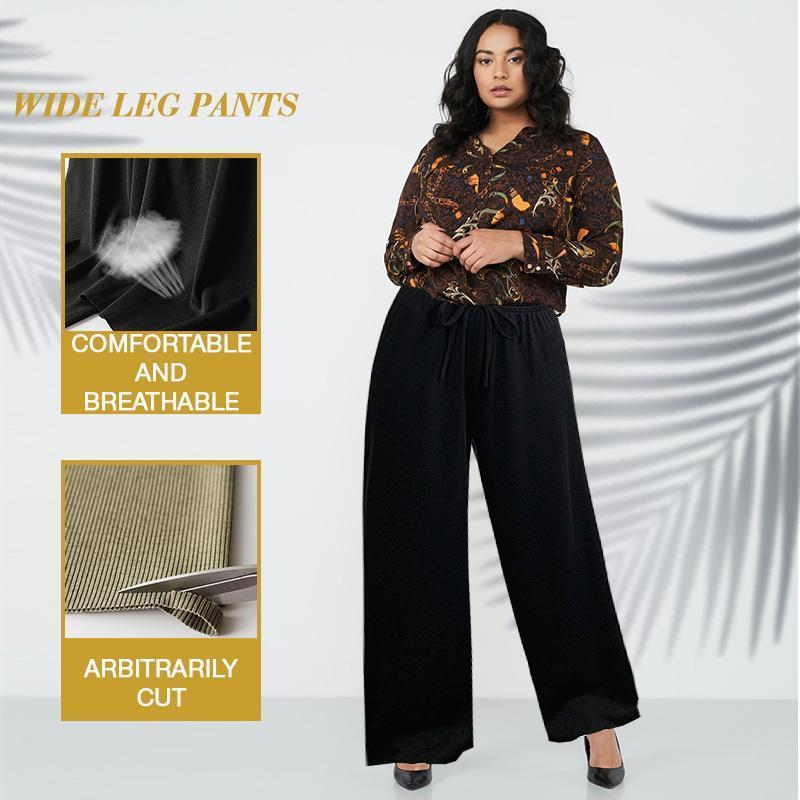 Ice Silk Wide Leg Pants Women