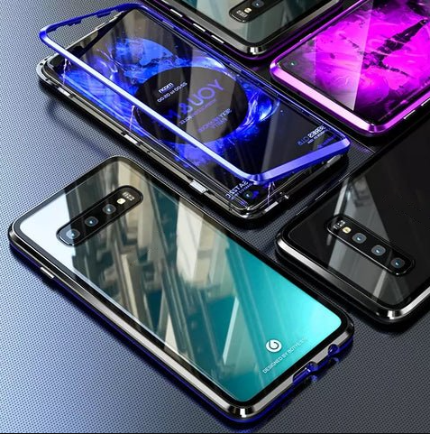 Magnetic Tempered Glass Double-sided Phone Case For Samsung