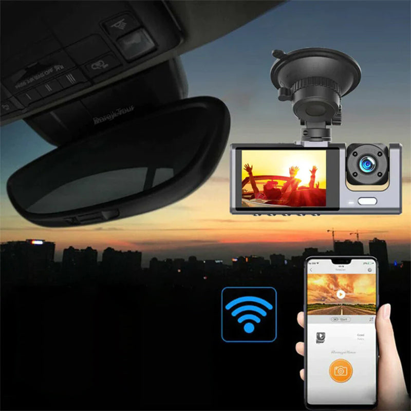 🔥Last Day Sale 50%🔥Dash cam with 170° wide-angle and 1080p dual lens