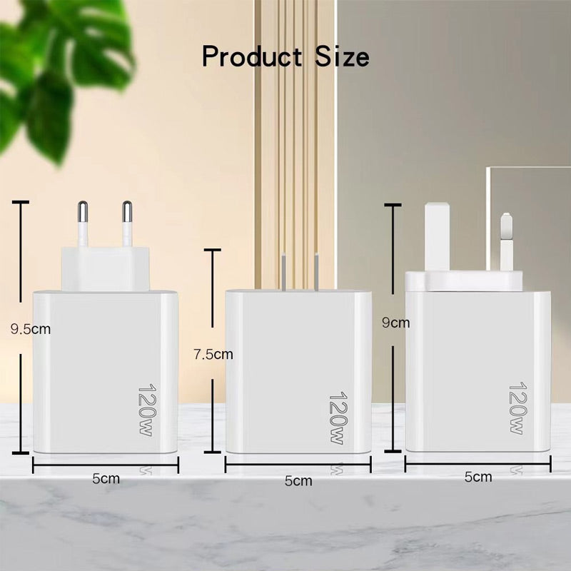 120W Fast Charger with 5 Ports⚡