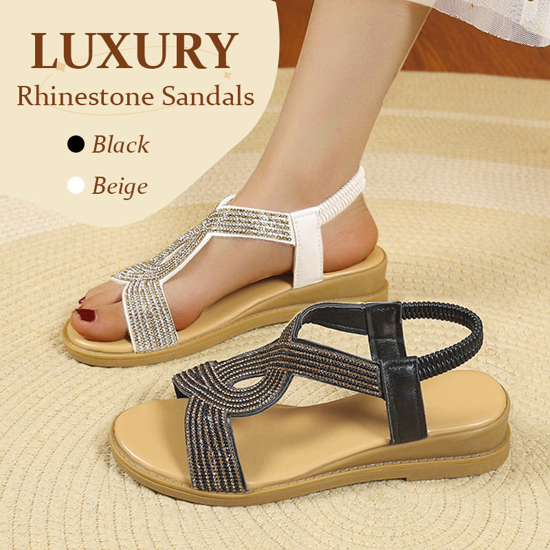 ⏳Hot Sale 56% OFF⏳Luxury Rhinestone Sandals with Anti-skid Soft Sole