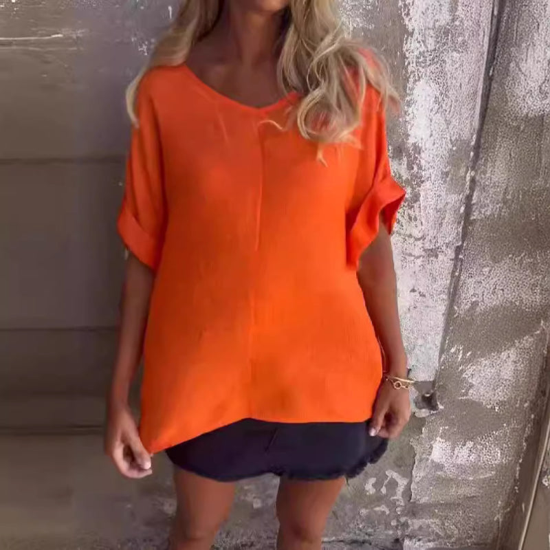 🔥Summer Sale🔥Oversized V-Neck T Shirt for Women