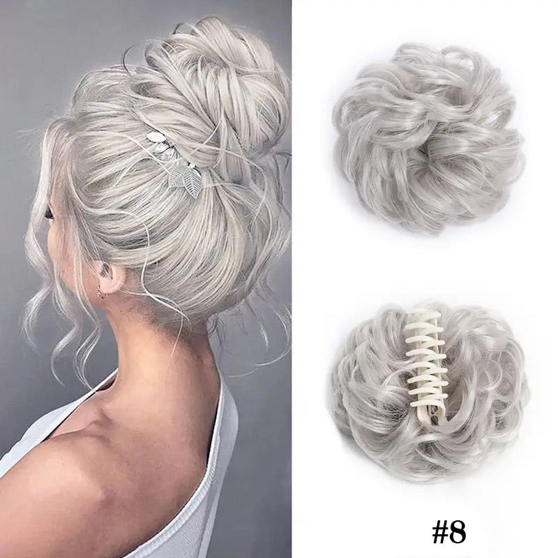 💥Hot Sale🍃Claw Clip Wig for Natural Hair Bun🔥Buy 2 Get 1 Free (3 Pcs)