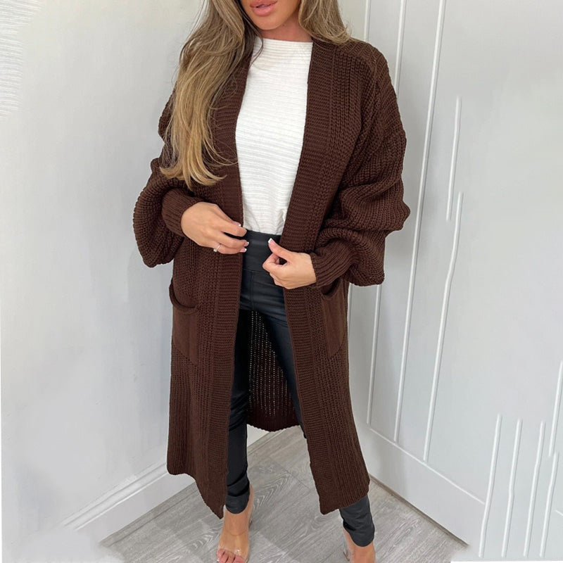 Women's Loose Knit Long Cardigan