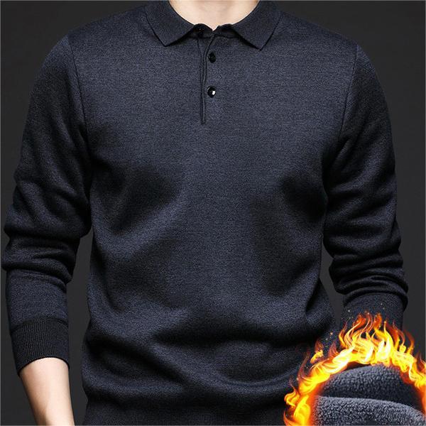 ✨New Arrival✨Gift Choice -Men's Autumn Lapel Padded Thickened Sweater