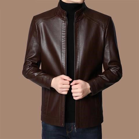 ❄️Winter Specials 50% off🔥Men’s Warm Plush Lining Leather Jacket