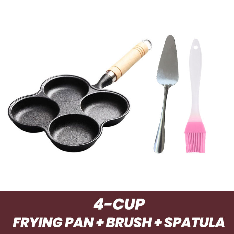 4/5-cup Cast Iron Non-stick Egg Frying Pan