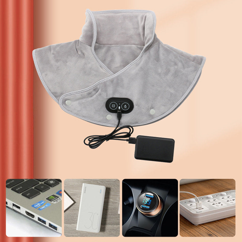 💥Limit Time 50% OFF💥【Best Winter Gifts】Electric Neck and Shoulder Heating Pad with Vibration