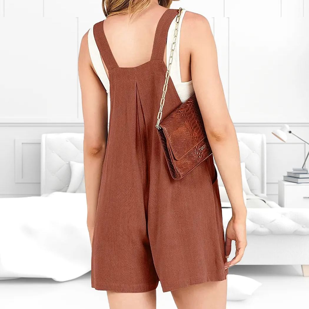 💥Hot Sale 49% OFF🔥Casual Adjustable Strap Loose Bib Rompers