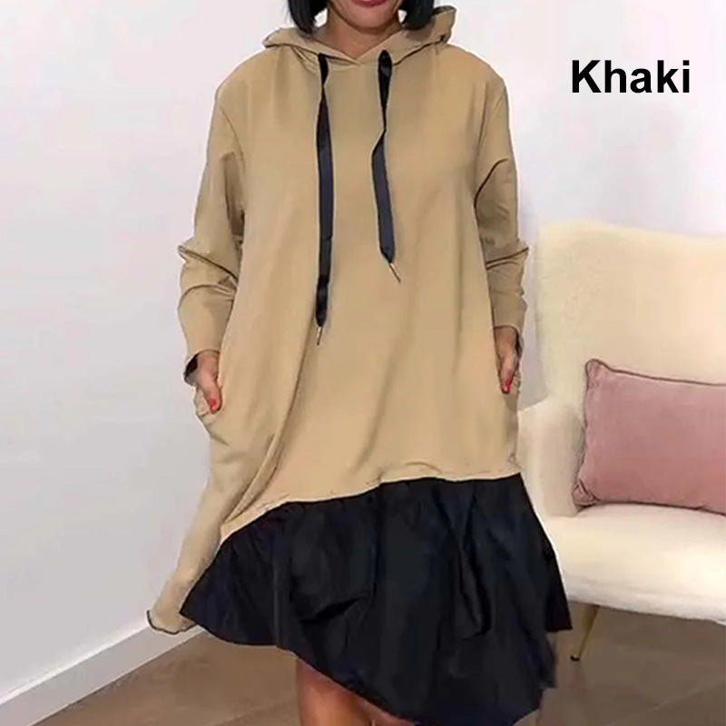 Women’s Trendy Casual Loose Fit Hooded Dress