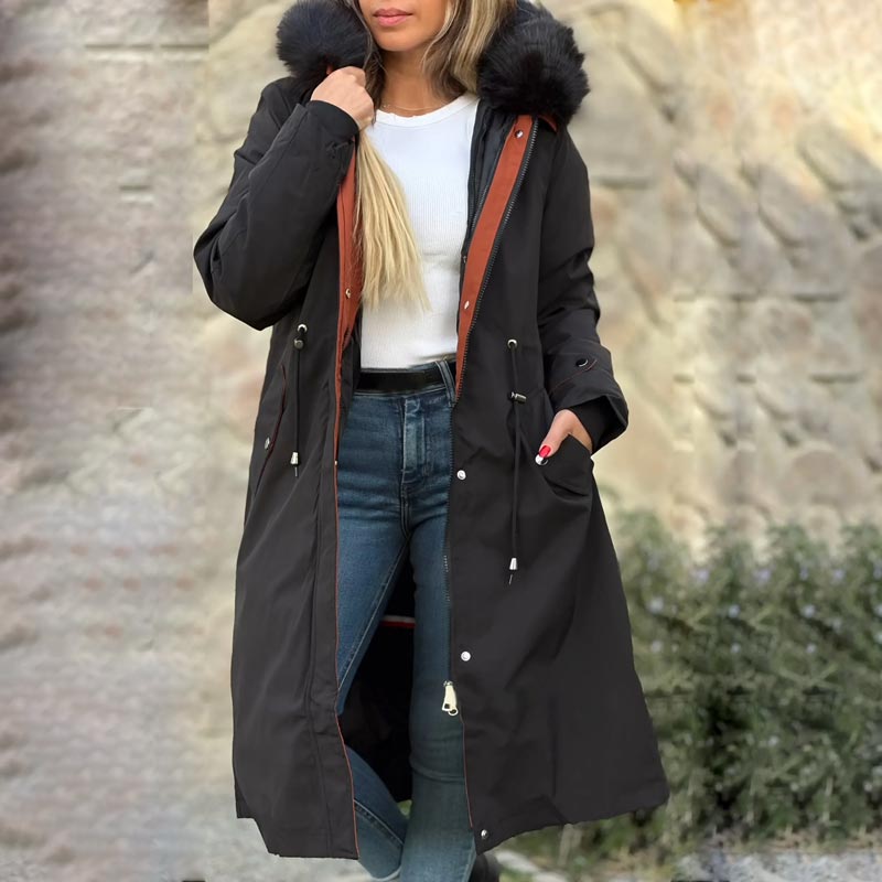 ☃️Winter-Specials☃️Women's Winter Hooded Furry Collar Casual Parka Coat