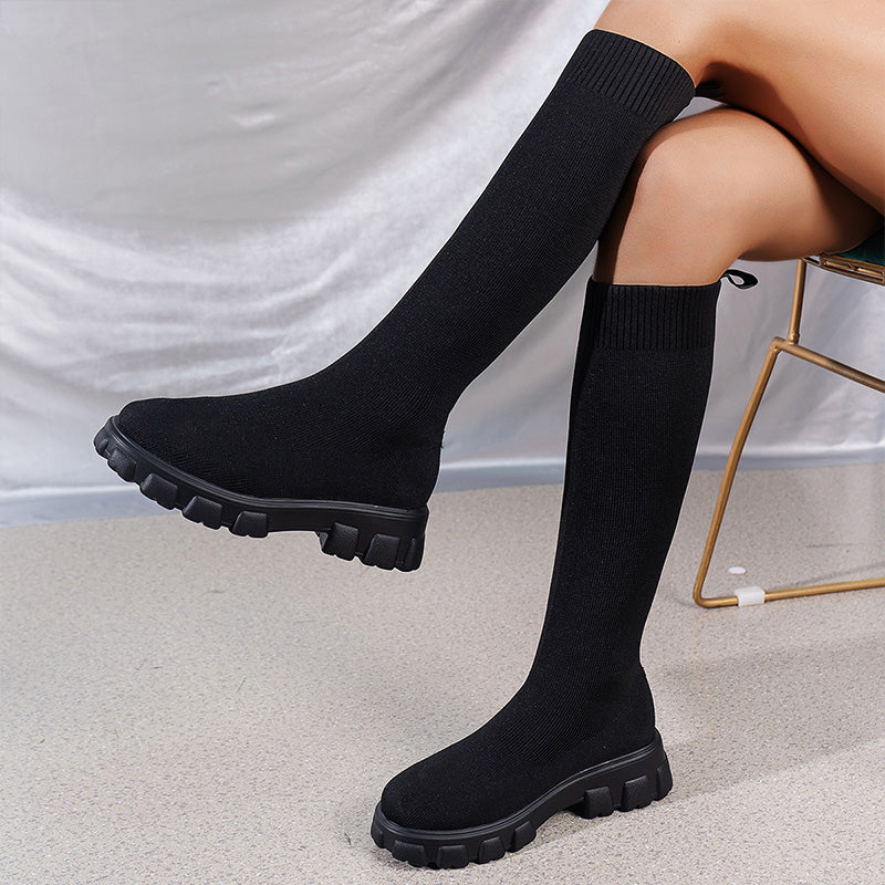 🔥HOT SALE 49% OFF🔥Women's Trendy Knit Knee-High Sock Boots