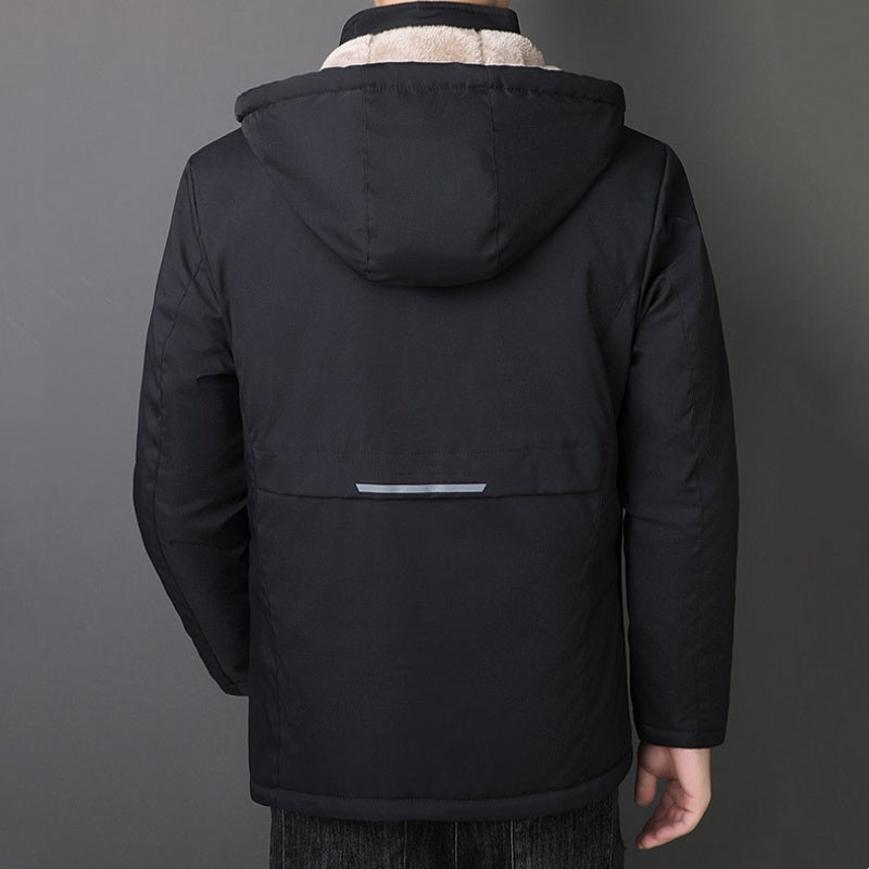 Men's Winter Warm Hooded Zipper Jackets