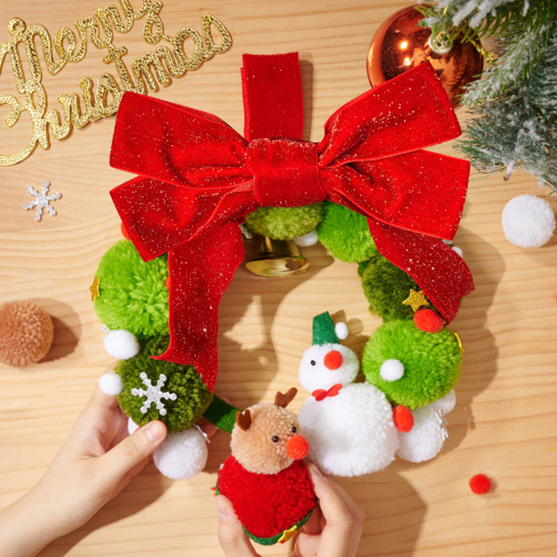 🎁Christmas promotion 49% OFF🎄Christmas Rotating Music 3D Puzzle & Craft Wreath