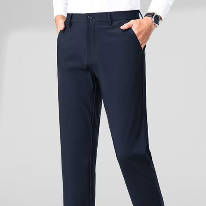 Men's Stretch Straight Leg Suit Pants