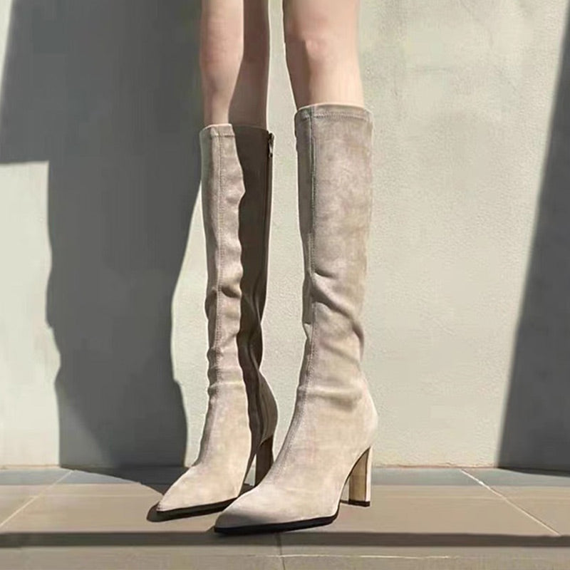 8.5cm Knee-High Boots for Women