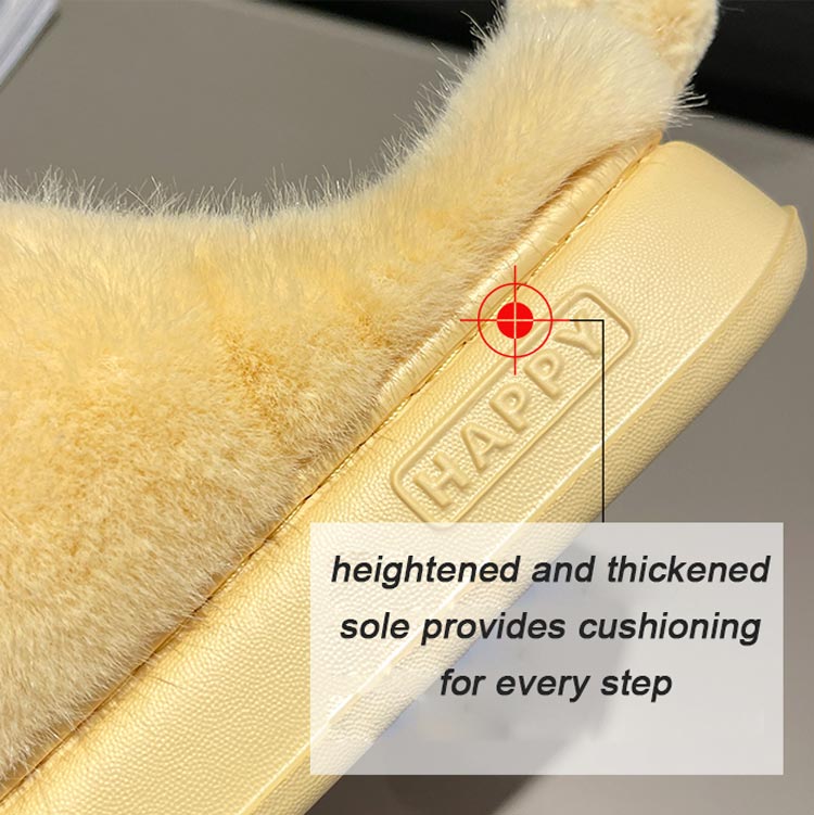 Winter Fluffy Plush Warm Slippers