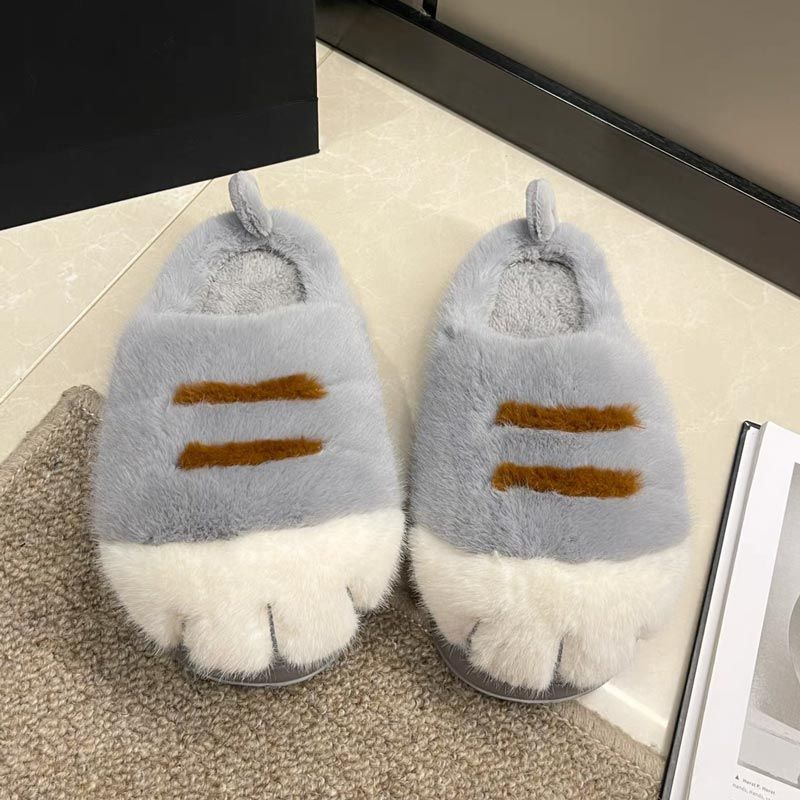 Winter Fluffy Plush Warm Slippers