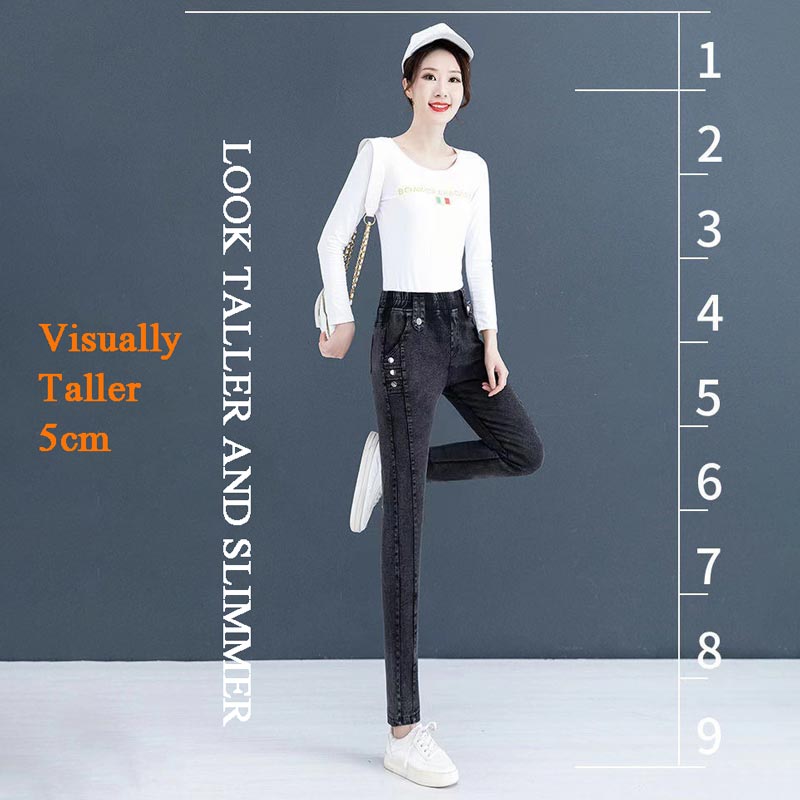 Nice Gift! Elastic Warm Plush Skinny Jeans for Women