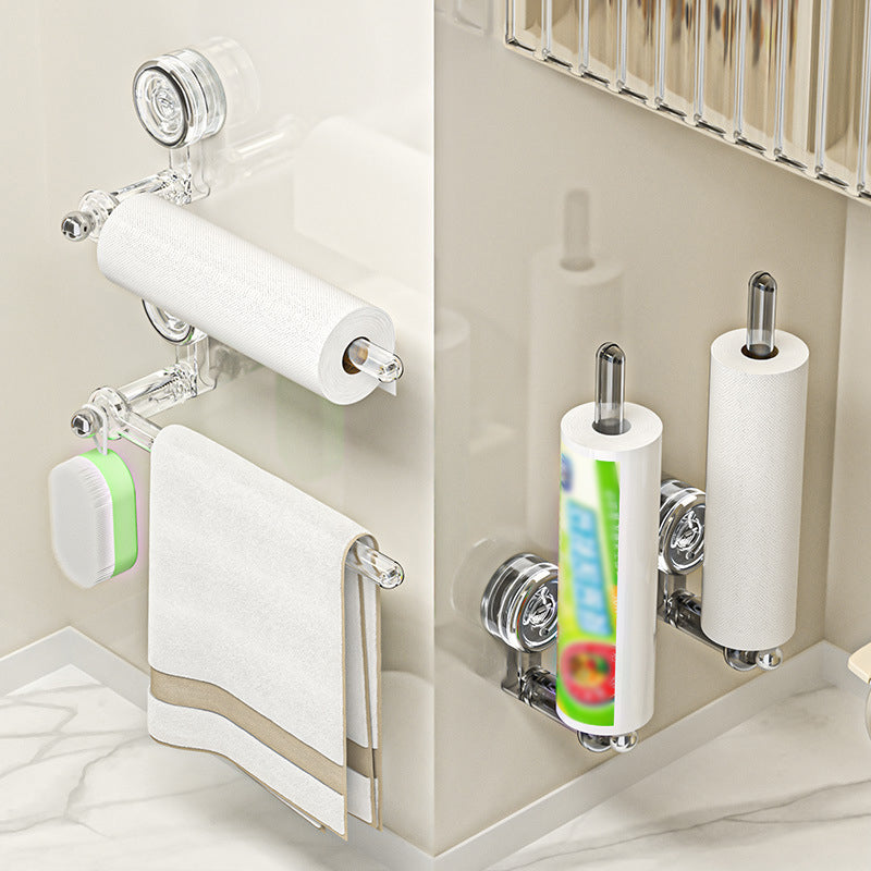 Multifuntional Vacuum Suction Cup Toilet Paper Holder