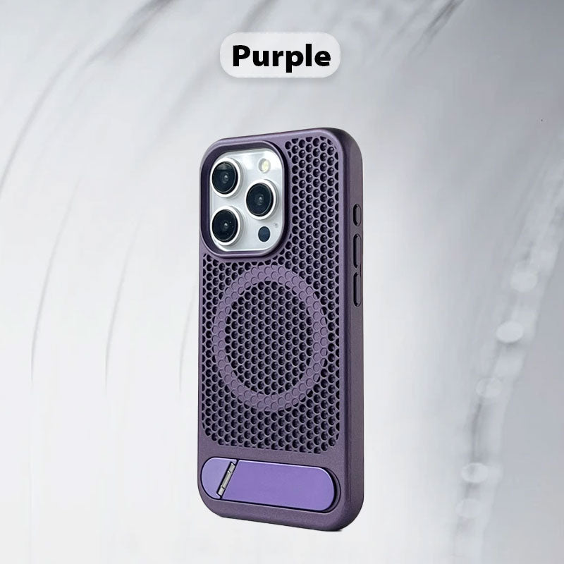 Magnetic Heat-dissipation Phone Case with Kickstand for iPhone