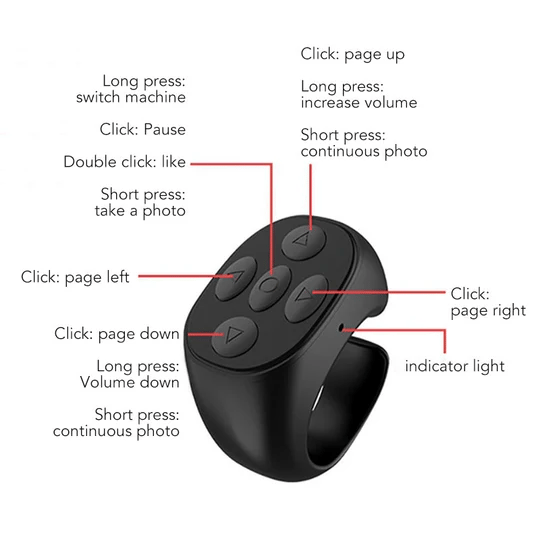 🔥Limited Time Promotion 49% OFF🔥Fingertip Wireless Bluetooth Remote Control