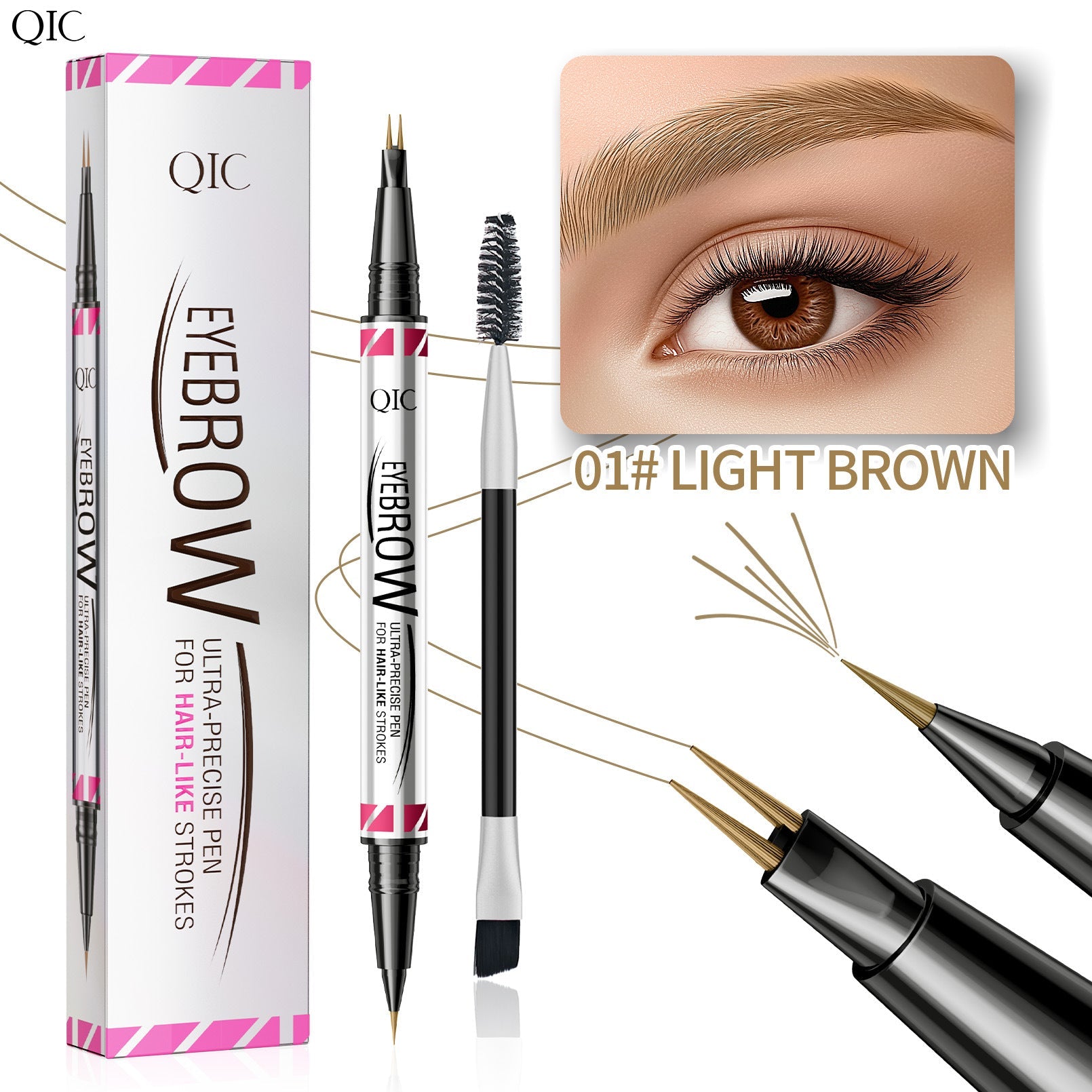 🔥Buy 1 Get 1 Free🔥Dual-Ended Eyebrow Pen