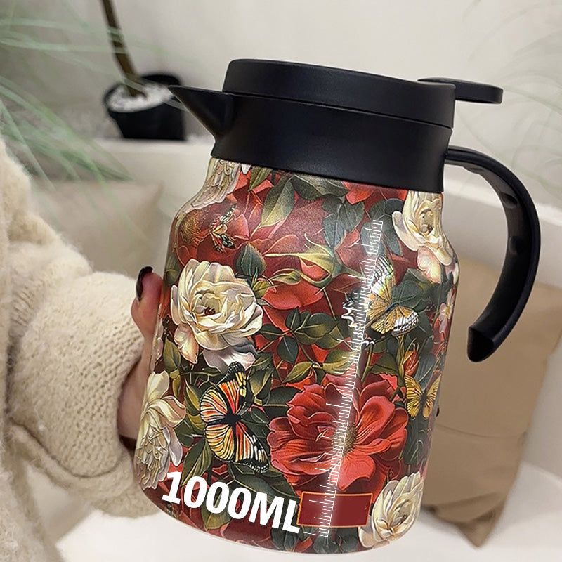 🔥time-limited discount🔥1000ml Vacuum Insulated Teapot with Strainer