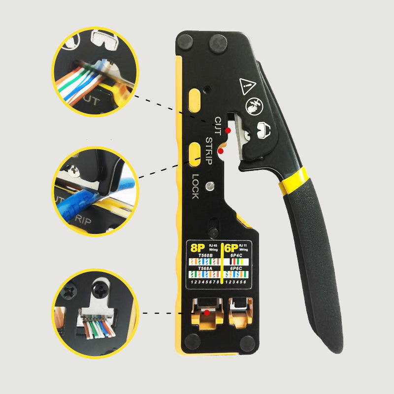 Multi-Function Network Cable Crimping Tool