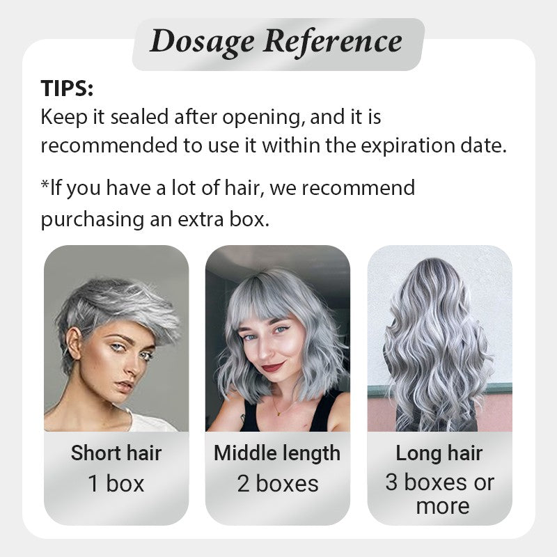 Long-Lasting Non-damaging Silver Gray Hair Cream