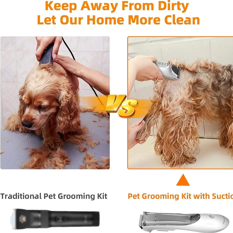 Pet Electric Shaver with Suction