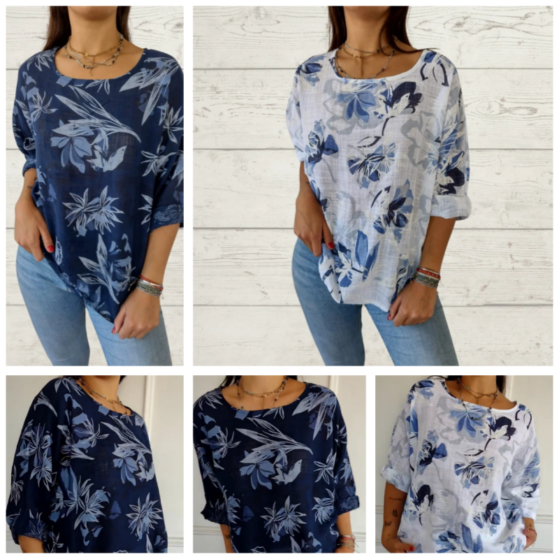 Women's Printed Casual Round Neck T-Shirt