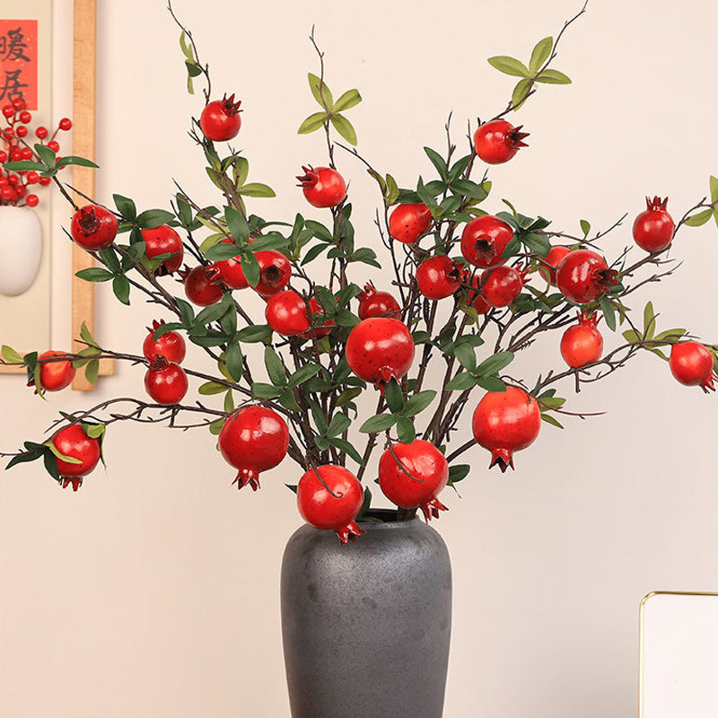 Pomegranate Branches Decoration for Vase