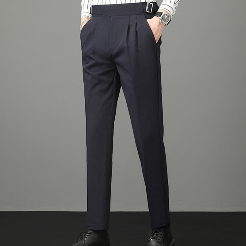 Men's Casual Light Mature Style Slim Fit Suit Pants