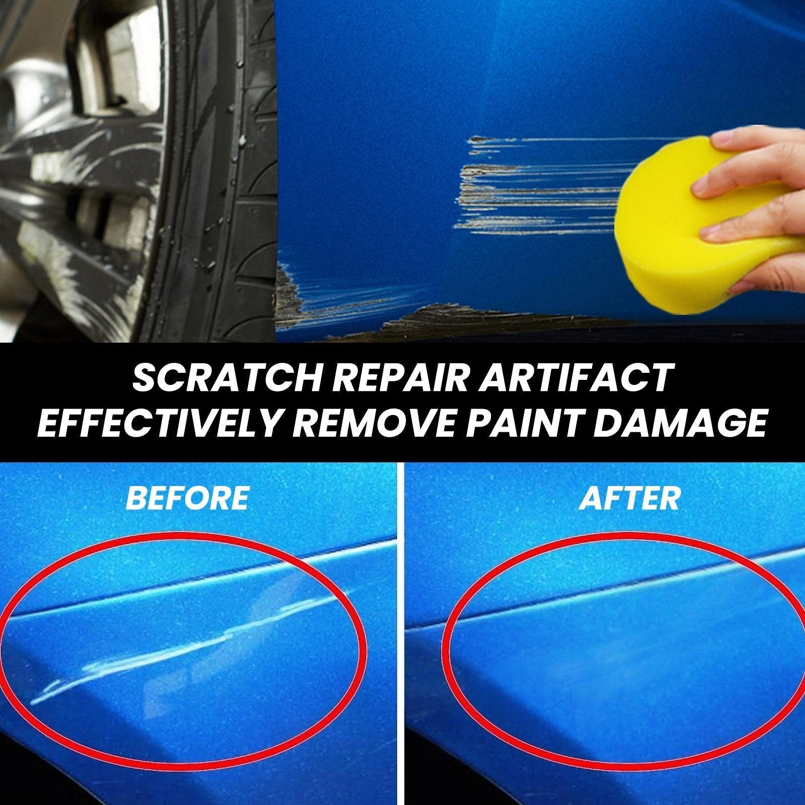 🔥Last Day 49% OFF🔥Car scratch repair wax🧨A must-have brand new car