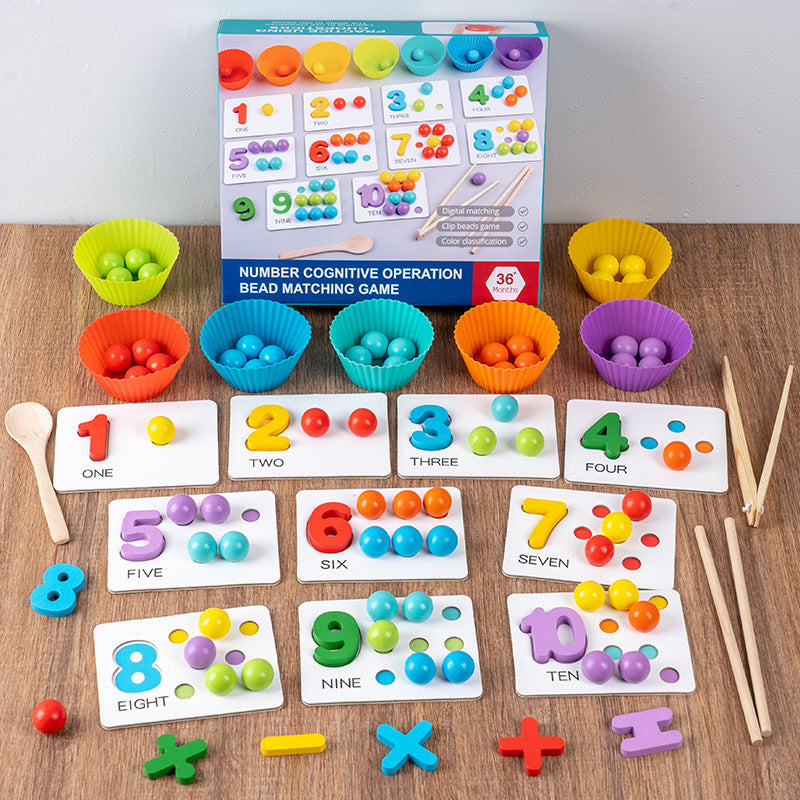 🏅Montessori Clip Bead Math Counting Toy