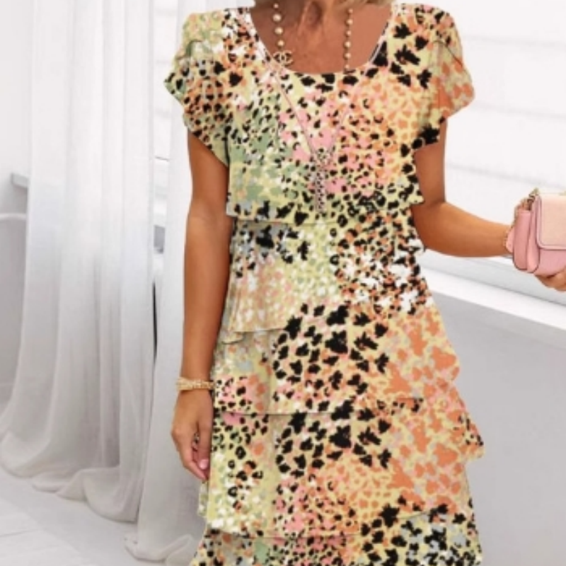 Women's Fashion Casual Printed Dress